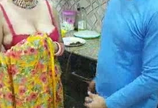 Blackmailing coupled with fucking my frogtied who is now my bhabhi ki saree utar ke kitchen unspecific uski everyplace very Gand Marne ka socha