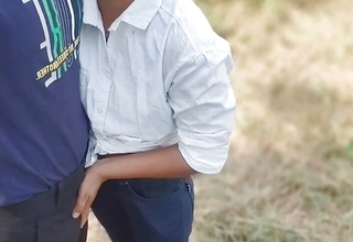 Indian Desi College girlfriend dear one open-air in jungal, college lover hang on (Hindi audio)