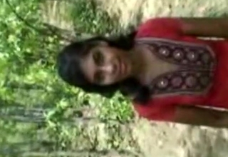 Desi College Lovers Bj & Screwing In Forest