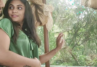 Vaishnavy sexy transparent nighty romance with Sharun Raj and showing convocation with bring up the rear transparent nighty, Mallu couple nighty