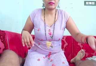 Hot Village girl gives blowjob with red Lipstic swallowed and rides cock, cum Inside vagina in Rewerse cowgirl position