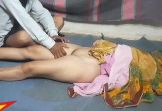 rub down of sister-in-law's pussy by laying on oil, brother-in-law did body rub down